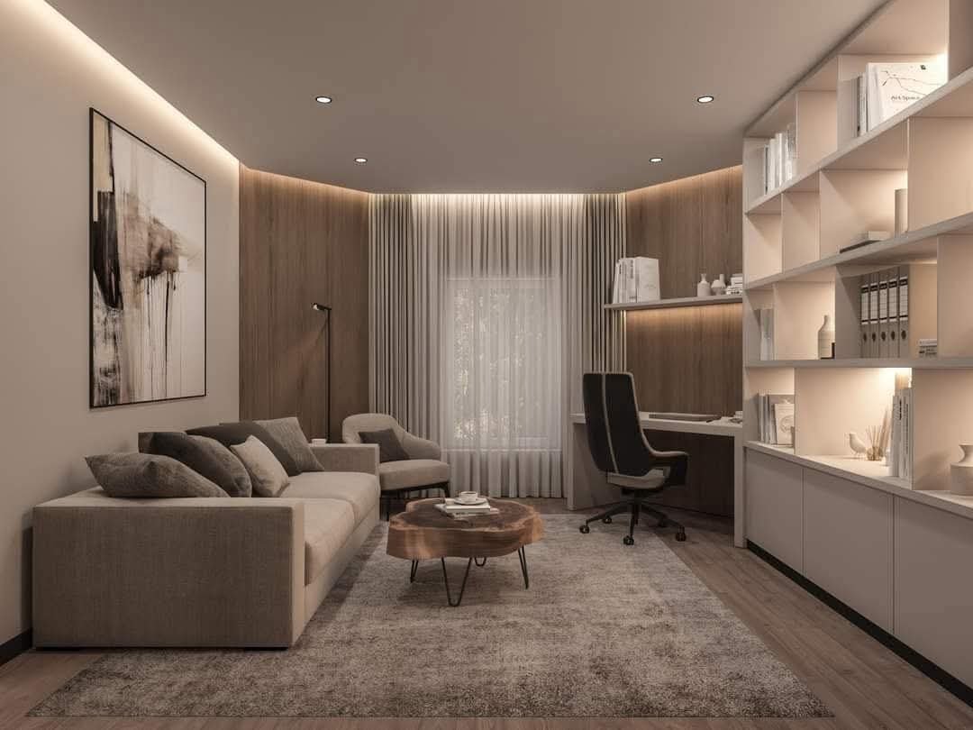 Drawing Cum Working Room — custom furniture by Dream Interior & Architects