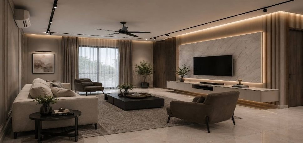 Modern Luxury Living & Dining Interior — photo 6