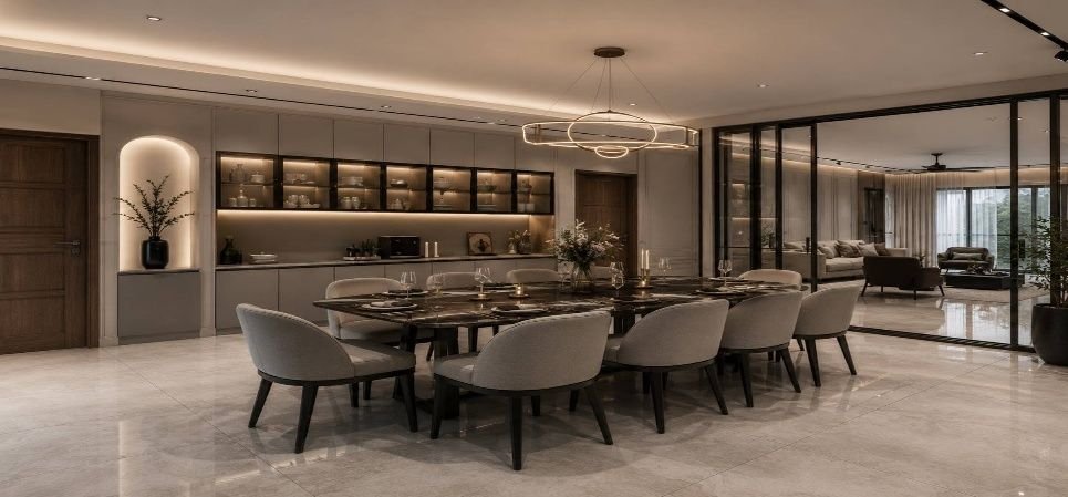 Modern Luxury Living & Dining Interior — photo 7
